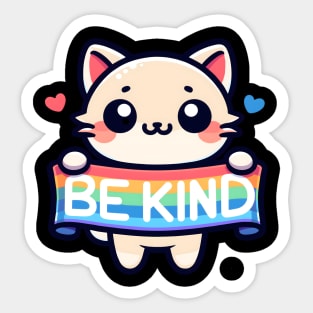 Be Kind Cat Sticker